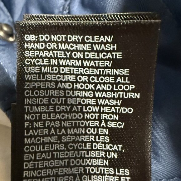 The North Face Jester Water Repellent Reversible Jacket L Blue Tan Quilted - Picture 16 of 16